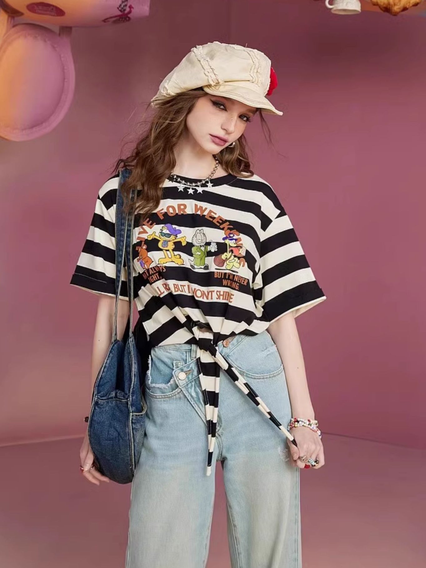 ウィークエンドボーダーTシャツ