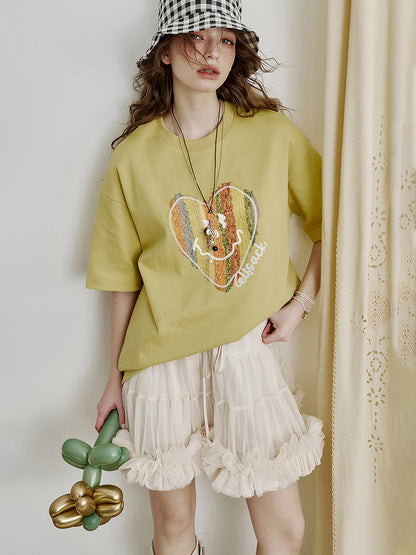 スマイルハートビッグTシャツ