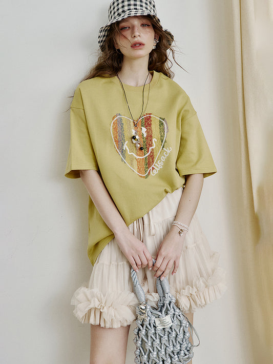 スマイルハートビッグTシャツ