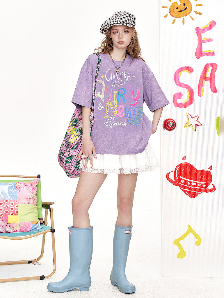 チャイルドライクワンダーロゴTシャツ
