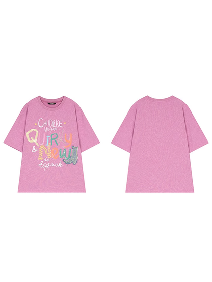 チャイルドライクワンダーロゴTシャツ
